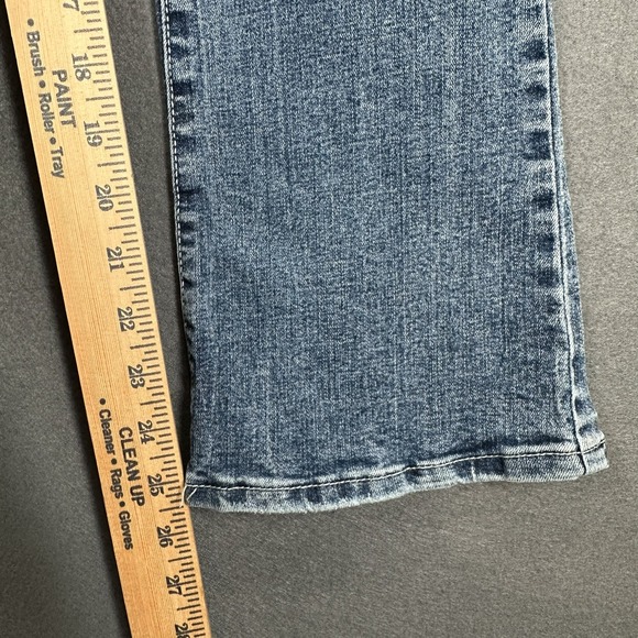 RSQ Jeans Girls 12 Blue Denim Flared Leg Stretch Distressed Y2K Grunge - Picture 11 of 12